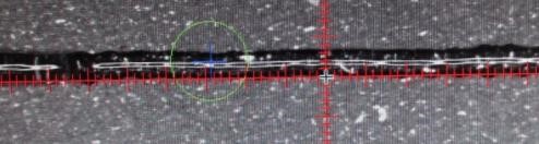 最小線寬0.3mm，穩(wěn)定在0.4-0.5之間。